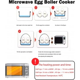 Microwave Egg Boiler for 4 Eggs Poachers Boiled Egg Cooker Microwave o