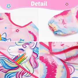 WERNNSAI Kids Art Smock - Painting Smocks for Kids Waterproof Toddler