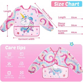 WERNNSAI Kids Art Smock - Painting Smocks for Kids Waterproof Toddler