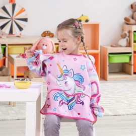 WERNNSAI Kids Art Smock - Painting Smocks for Kids Waterproof Toddler