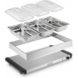 Lewis's Electric Food Warmer Buffet Server – Buffet Trays with Lids –