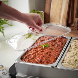 Lewis's Electric Food Warmer Buffet Server – Buffet Trays with Lids –