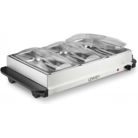 Lewis's Electric Food Warmer Buffet Server – Buffet Trays with Lids –
