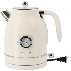 MegaChef 1.7 Liter Electric Tea Kettle and 2 Slice Toaster Combo in Ma