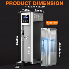 WantJoin Hot Water Dispenser Commercial Water Boiler 20L(5.2GAL)/Hour