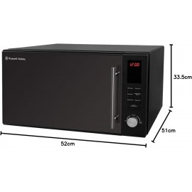 Russell Hobbs RHM3003B 30L Digital 900W Stainless Steel, Glass Combina