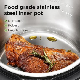 Midea 9-in-1 Electric Pressure Cooker 8L, 70% Faster 12 Presets Instan