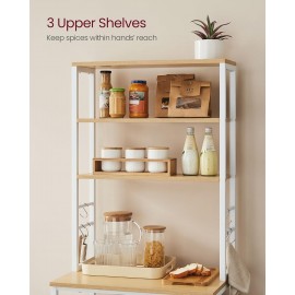 VASAGLE Kitchen Storage Rack, Coffee Bar, Baker’s Rack, Total 6 Shelve