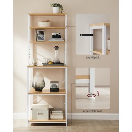 VASAGLE Kitchen Storage Rack, Coffee Bar, Baker’s Rack, Total 6 Shelve