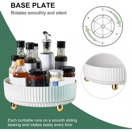 PKKP Rotating Storage Rack, Rotating Spice Shelf Organizer Turntable,