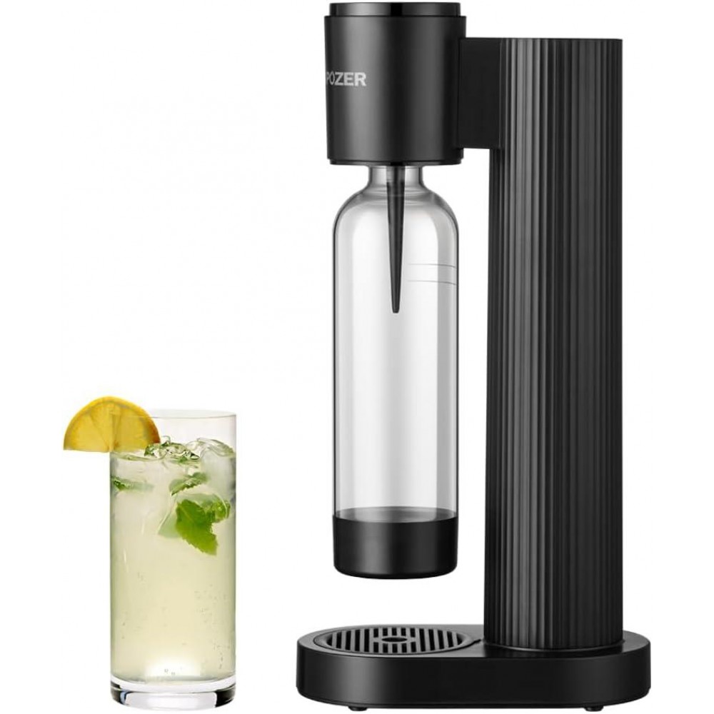 GreatWhip Soda Maker Black Sparkling Water Machine for Carbonating wit