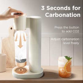 GreatWhip Soda Maker Black Sparkling Water Machine for Carbonating wit