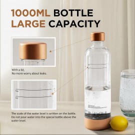 GreatWhip Soda Maker Black Sparkling Water Machine for Carbonating wit