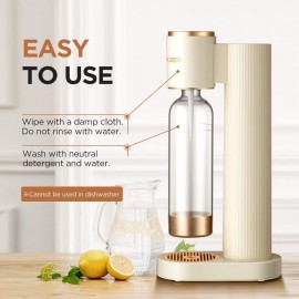 GreatWhip Soda Maker Black Sparkling Water Machine for Carbonating wit