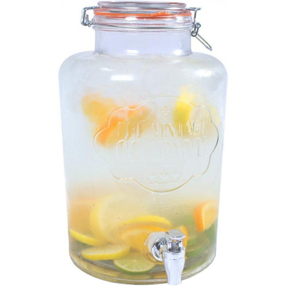 The Vintage Company B 51050 Jumbo Glass Drinks Dispenser | Air Tight L
