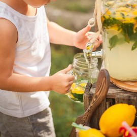 The Vintage Company B 51050 Jumbo Glass Drinks Dispenser | Air Tight L