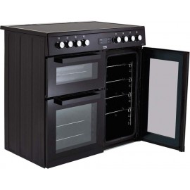 Beko KDVC90K 90cm Electric Range Cooker with Ceramic Hob - Black - A/A