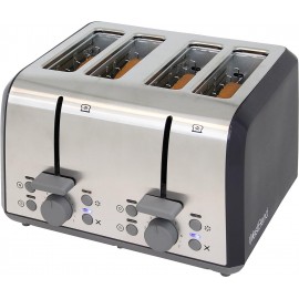 West Bend 4 Slice Toaster with Extra Wide Slots, Bagel Settings, Ultim