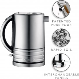 Dualit Architect Kettle | 1.5 L 2.3 KW Stainless Steel | Rapid Boil an