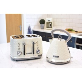 Morphy Richards Vector 4 Slice Toaster, High Gloss Geometric Design, D
