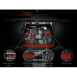 AEG FFX52507ZW Dishwasher 5000, Freestanding Dishwasher with AirDry Te