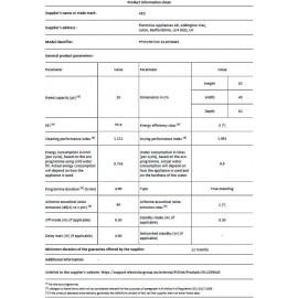 AEG FFX52507ZW Dishwasher 5000, Freestanding Dishwasher with AirDry Te