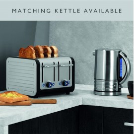 Dualit 46505 Architect 4 Slice Toaster | Brushed Stainless Steel with