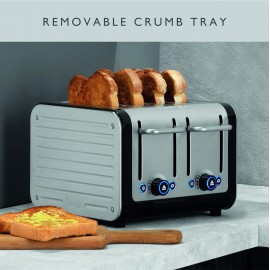 Dualit 46505 Architect 4 Slice Toaster | Brushed Stainless Steel with