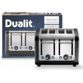 Dualit 46505 Architect 4 Slice Toaster | Brushed Stainless Steel with