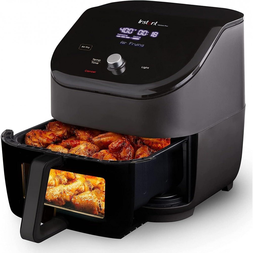 Instant Vortex Plus 6QT ClearCook Air Fryer, Clear Windows, Custom Pro