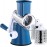 Rotary Cheese Grater, Vegetable Slicer with Three Drum Blades, Grater