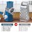 Rotary Cheese Grater, Vegetable Slicer with Three Drum Blades, Grater
