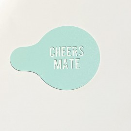 Custom Coffee Stencil, Personalised Coffee Duster