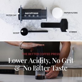 AeroPress Coffee and Espresso Maker - Quickly Makes Delicious Coffee W