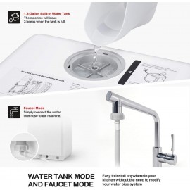 Portable Countertop Dishwashers, Compact Dishwashers with 5 L Built-in