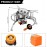 Windproof Camping Gas Stove, 5800w Portable Three-burner Gas Stove, Fo