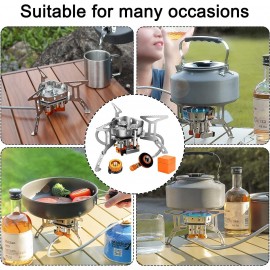 Windproof Camping Gas Stove, 5800w Portable Three-burner Gas Stove, Fo