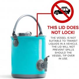 Colapz 8L Premium 2 in 1 Collapsible Water Container - BPA Free Campin