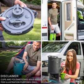 Colapz 8L Premium 2 in 1 Collapsible Water Container - BPA Free Campin