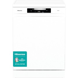 Hisense 14 Place Settings Freestanding Standard Dishwasher, White - D