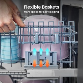 Hisense 14 Place Settings Freestanding Standard Dishwasher, White - D