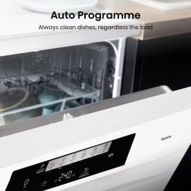 Hisense 14 Place Settings Freestanding Standard Dishwasher, White - D