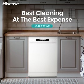 Hisense 14 Place Settings Freestanding Standard Dishwasher, White - D