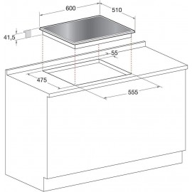 Hotpoint 60cm Gas on Glass 4 Burner Gas Hob - Black
