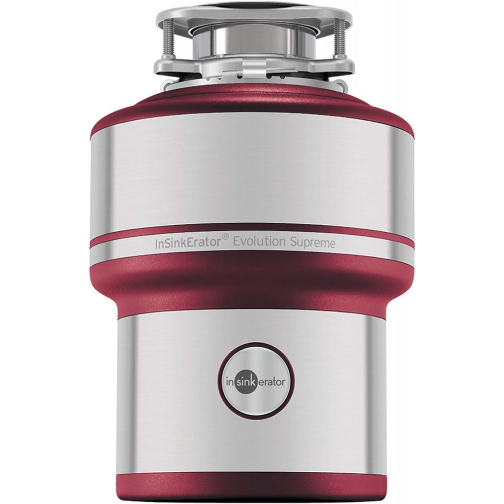 InSinkErator Evolution 200 S Food Waste Disposal Unit, Red, 33 x 23.4