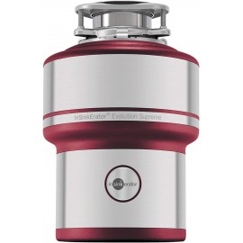 InSinkErator Evolution 200 S Food Waste Disposal Unit, Red, 33 x 23.4