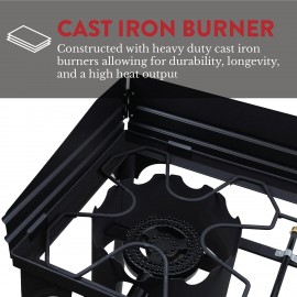 Gas One Propane Double Burner Two Burner Camp Stove Outdoor High Press