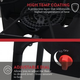 Gas One Propane Double Burner Two Burner Camp Stove Outdoor High Press