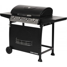 George Foreman 4 Burner Gas BBQ with Automatic Ignition & Integrated T