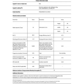 AEG FFB53940ZW Freestanding Dishwasher with Airdry Technology, 14 plac